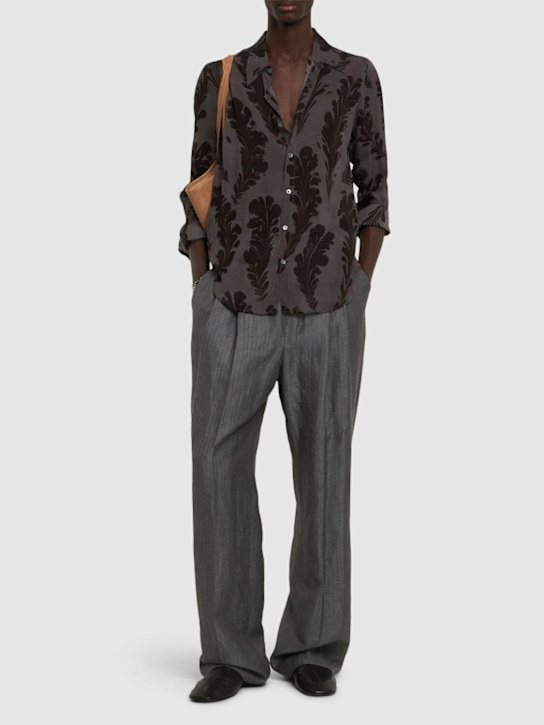 Dries Van Noten: Celdon printed shirt - men_1 | Luisa Via Roma