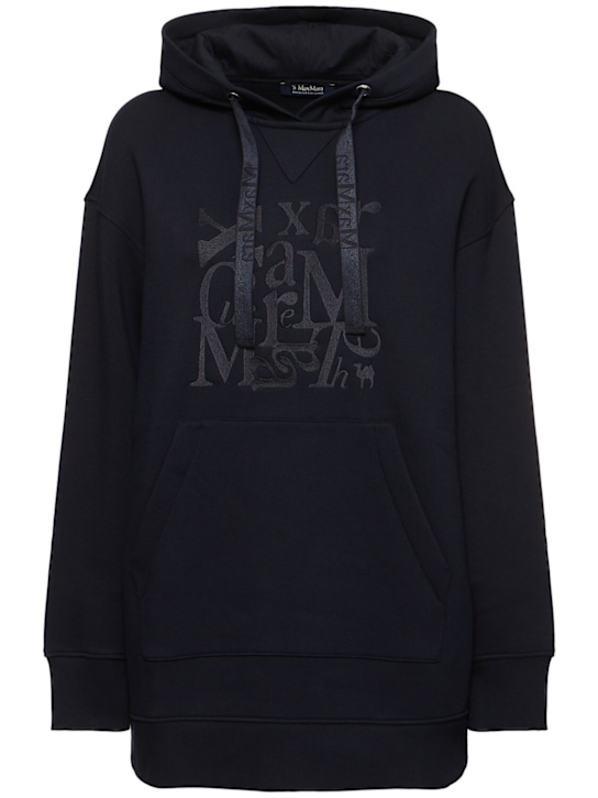 Musa jersey logo oversized hoodie
