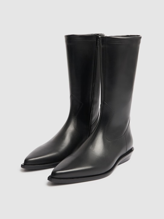 Ann Demeulemeester: Jani leather ankle boots - men_2 | Luisa Via Roma