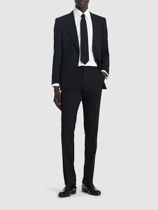 Brunello Cucinelli: Cotton twill button down shirt - White - men_1 | Luisa Via Roma