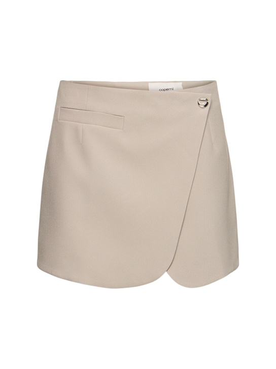 Coperni: Tailored mini skirt - Beige - women_0 | Luisa Via Roma