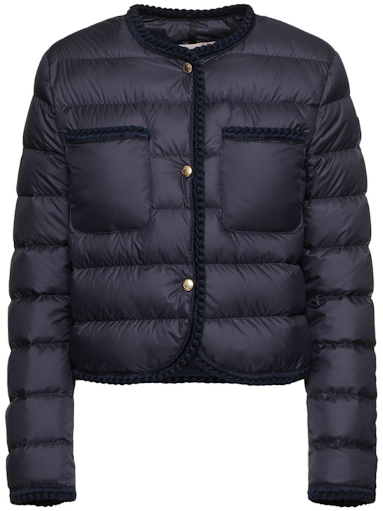 Moncler: Gencay tech down jacket - women_0 | Luisa Via Roma