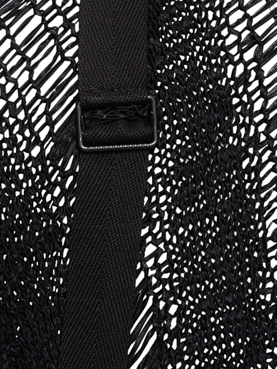 Ann Demeulemeester: Balder oversize stitched  sweater - Black - men_4 | Luisa Via Roma