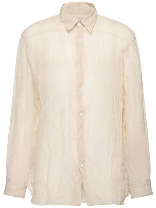 Dries Van Noten: Croom loose fit cotton blend shirt - men_0 | Luisa Via Roma
