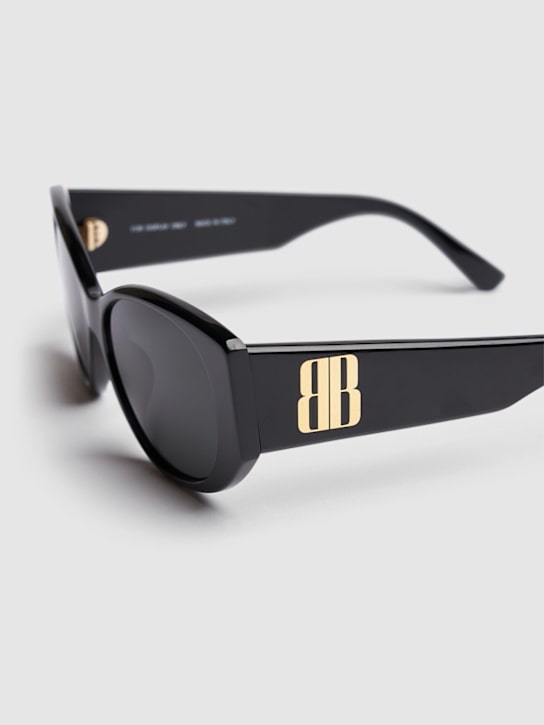 Balenciaga: BB0455S Nano round acetate sunglasses - Black - men_2 | Luisa Via Roma