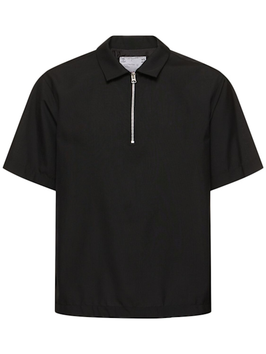 Sacai: Suiting polo shirt - men_0 | Luisa Via Roma