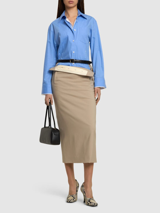 Moschino: Wool midi skirt - women_1 | Luisa Via Roma