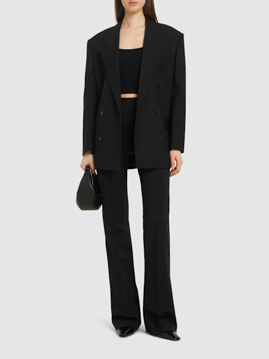 Wardrobe.nyc: RHW stretch flared pants - women_1 | Luisa Via Roma