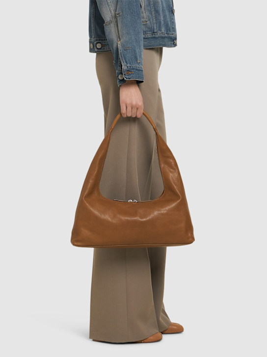 MARGESHERWOOD: Large Hobo washed leather shoulder bag - women_1 | Luisa Via Roma