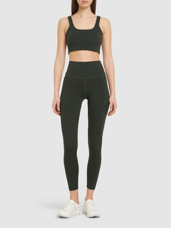 Varley: Cori Freesoft sports bra - Dark Green - women_1 | Luisa Via Roma