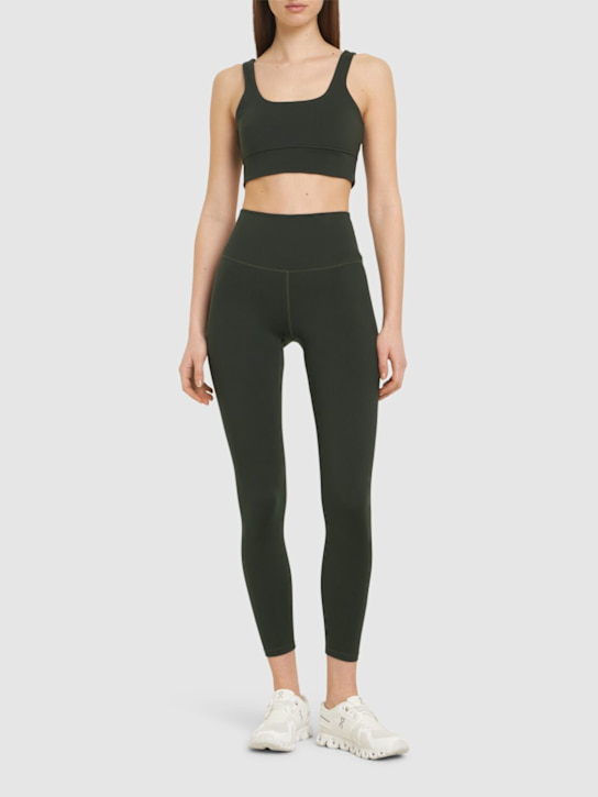Varley: Shape free soft 25" high waist leggings - Dark Green - women_1 | Luisa Via Roma
