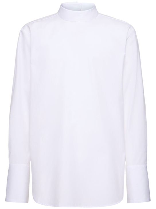 Dries Van Noten: Corsino cotton shirt - White - men_0 | Luisa Via Roma
