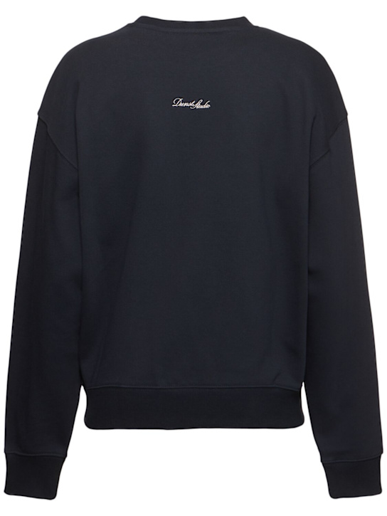Dunst: Classic logo unisex sweatshirt - French Navy - women_3 | Luisa Via Roma