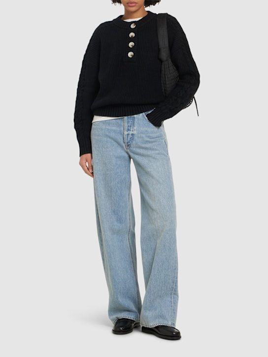 Varley: Vera button neck sweater - women_1 | Luisa Via Roma