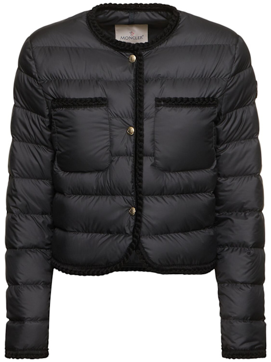 Moncler: Gencay tech down jacket - women_0 | Luisa Via Roma