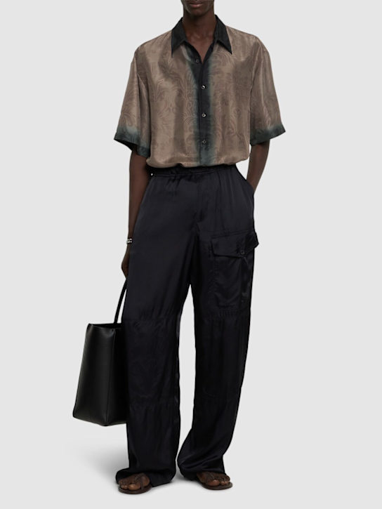 Dries Van Noten: Cassidye シルクシャツ - men_1 | Luisa Via Roma
