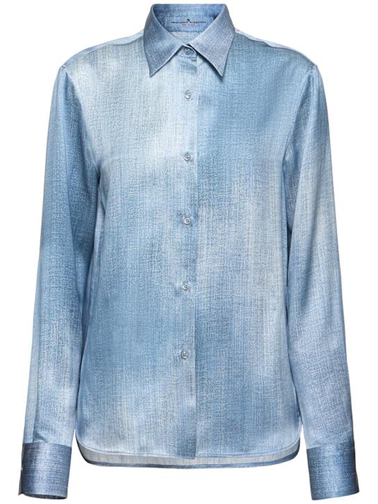 Silk satin shirt - Thumbnail 1
