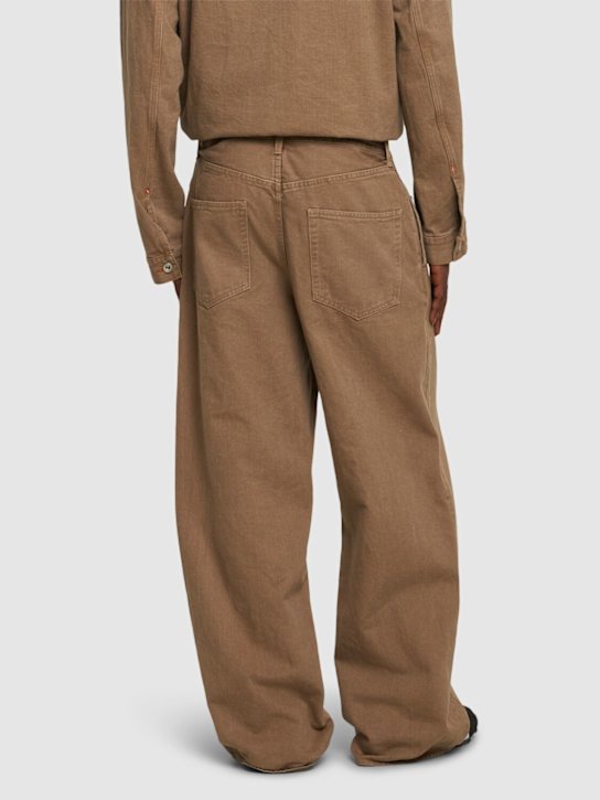 Sacai: 牛仔裤 - 米黄色 - men_2 | Luisa Via Roma