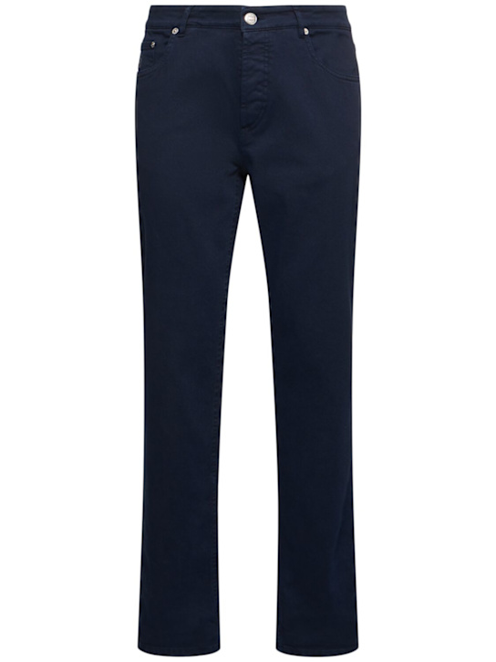 Brunello Cucinelli: Bull denim pants - Navy - men_0 | Luisa Via Roma