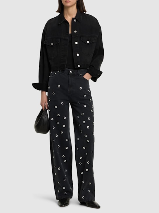Rotate: High rise straight jeans - Grey - women_1 | Luisa Via Roma