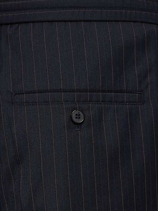 Dunst: Lounge poly blend pants - Navy Stripe - men_4 | Luisa Via Roma
