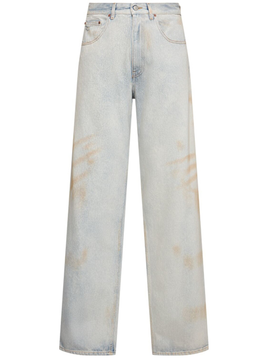 MM6 Maison Margiela: 5-pocket vintage denim jeans - men_0 | Luisa Via Roma