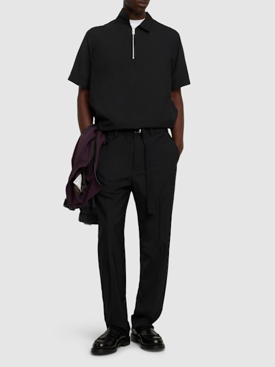 Sacai: Suiting polo shirt - men_1 | Luisa Via Roma
