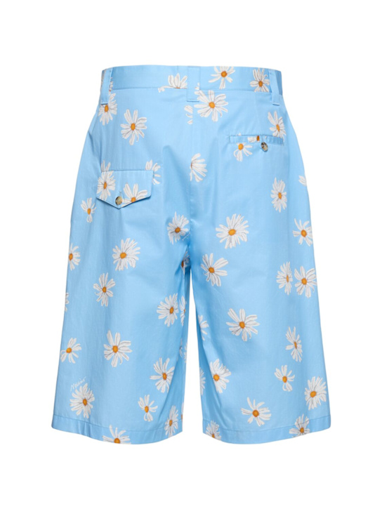 Moschino: Daisy shorts - Light Blue - men_3 | Luisa Via Roma