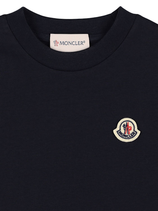 Moncler: ロゴ入りコットンTシャツ 3枚セット - kids-boys_1 | Luisa Via Roma