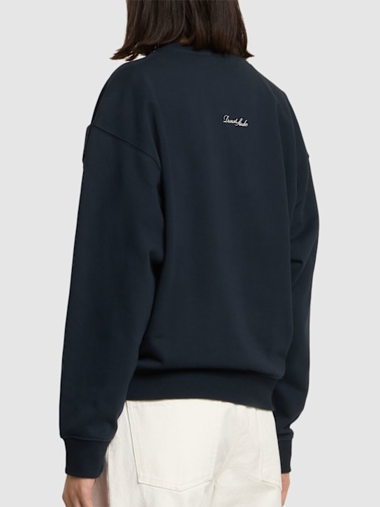 Dunst: Classic logo unisex sweatshirt - French Navy - women_2 | Luisa Via Roma