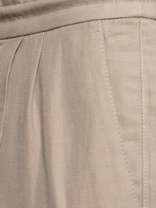 Brunello Cucinelli: Linen & cotton pants - Kaky - men_4 | Luisa Via Roma