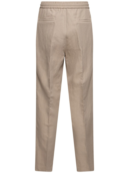 Brunello Cucinelli: Linen & cotton pants - Kaky - men_3 | Luisa Via Roma