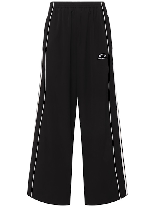 Balenciaga: Tech tracksuit pants - Black - men_0 | Luisa Via Roma
