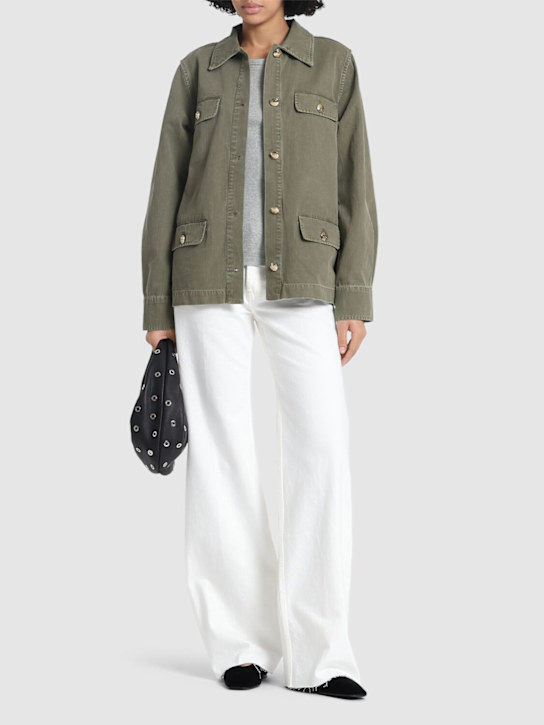 ANINE BING: Corey cotton jacket - women_1 | Luisa Via Roma