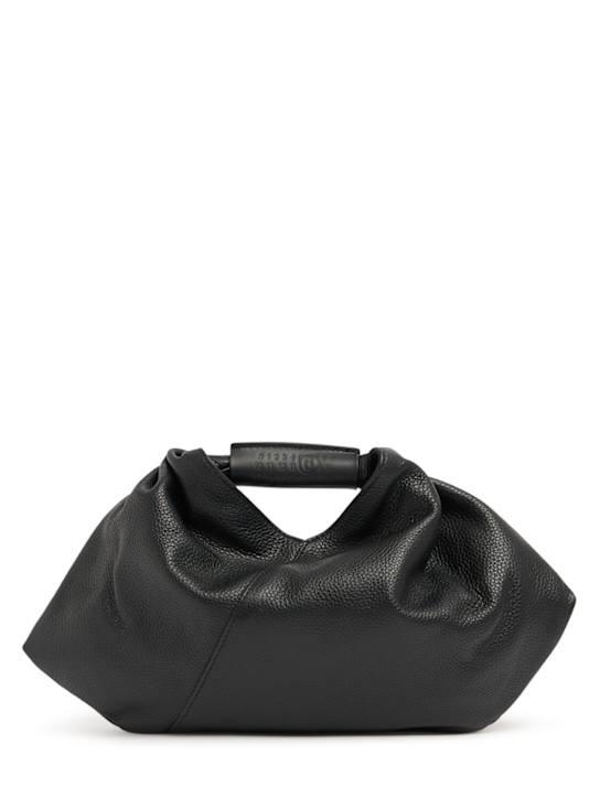 MM6 Maison Margiela: Mini Japanese Draped grained leather bag - women_0 | Luisa Via Roma