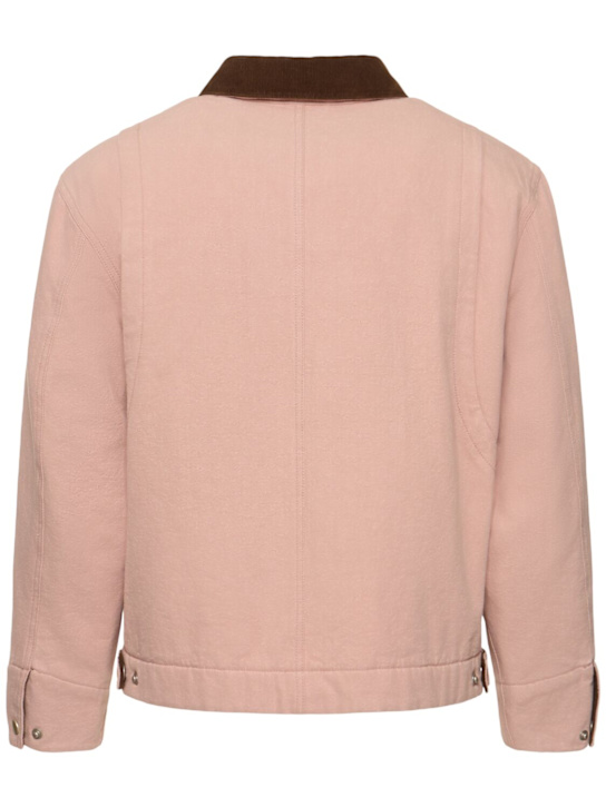 Dunst: Unisex vintage work jacket - Dusy Pink - men_3 | Luisa Via Roma