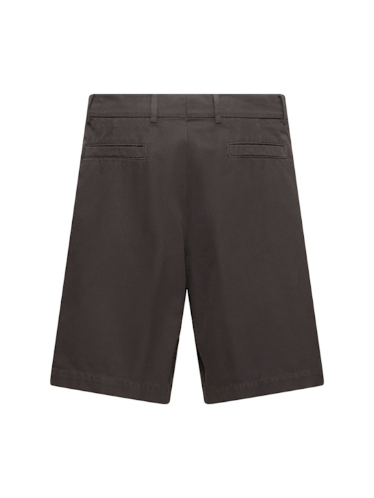 Brunello Cucinelli: Cotton Bermuda shorts - Caffe - men_3 | Luisa Via Roma