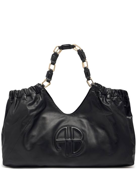 ANINE BING: Kate leather tote bag - Black - women_0 | Luisa Via Roma