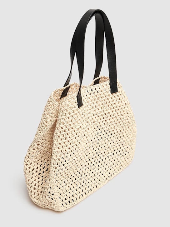 ANINE BING: Large Rio canvas tote bag - Sand - women_4 | Luisa Via Roma