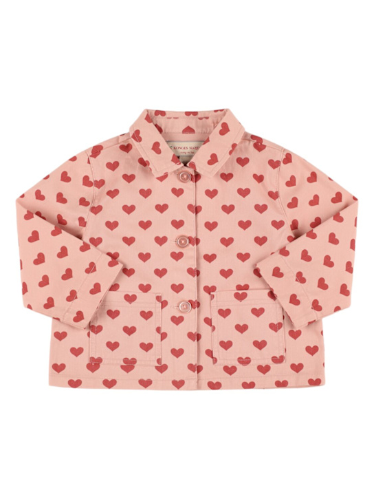 Konges Sløjd: Giacca in denim di cotone con stampa - kids-girls_0 | Luisa Via Roma