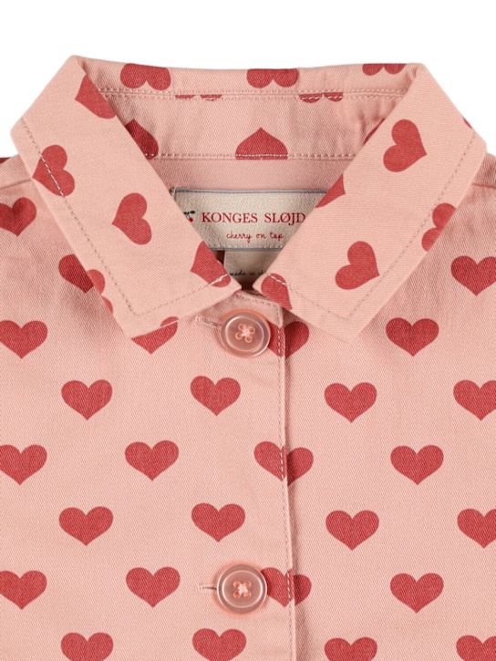 Konges Sløjd: Giacca in denim di cotone con stampa - kids-girls_1 | Luisa Via Roma