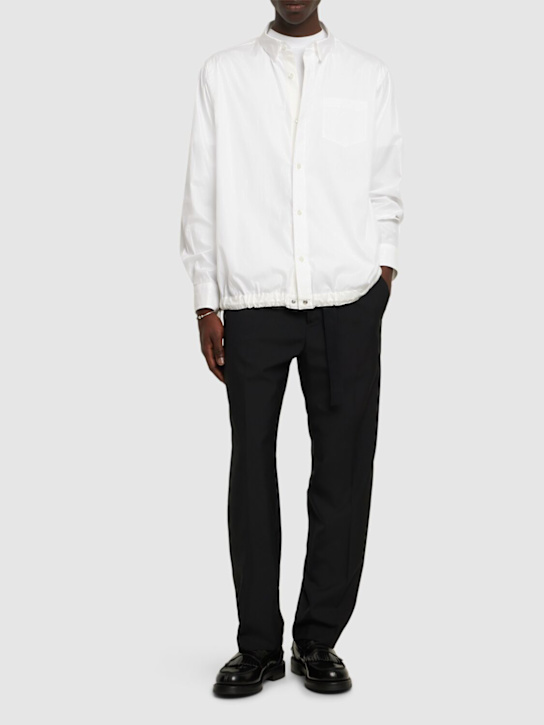 Sacai: Cotton poplin shirt - men_1 | Luisa Via Roma