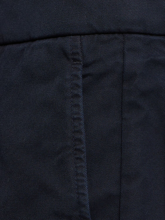 Brunello Cucinelli: Cotton Bermuda shorts - Navy - men_4 | Luisa Via Roma