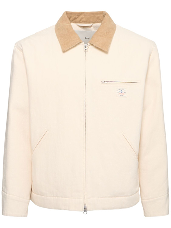 Dunst: Unisex vintage work jacket - Cream - men_0 | Luisa Via Roma
