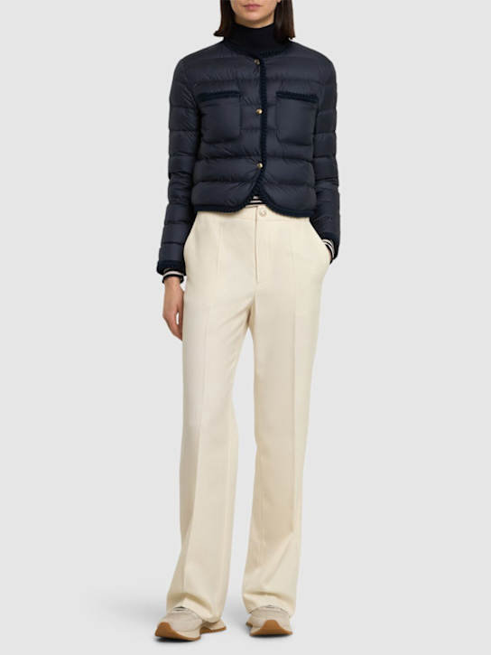 Moncler: Gencay tech down jacket - women_1 | Luisa Via Roma