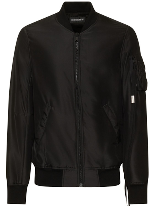 Ann Demeulemeester: Dries technical bomber jacket - Black - men_0 | Luisa Via Roma
