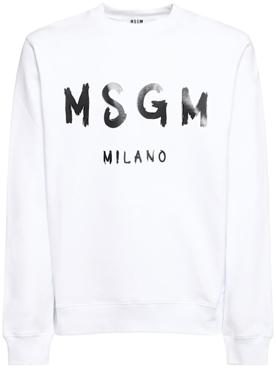 Logo print French terry sweatshirt - Thumbnail 1