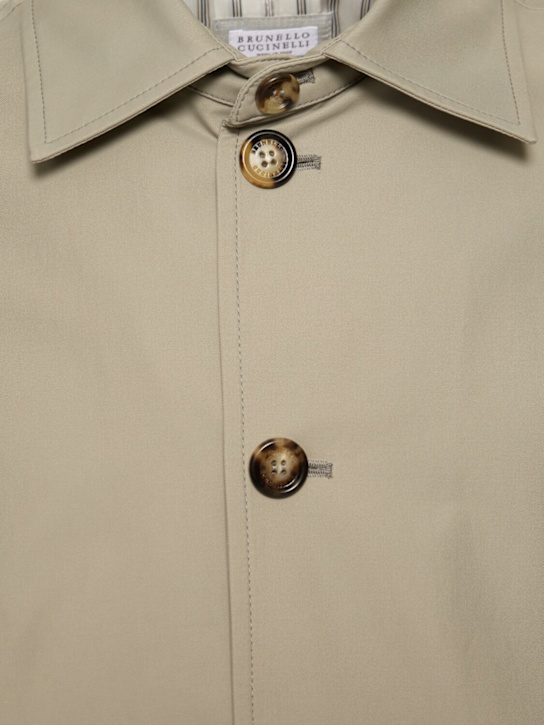 Brunello Cucinelli: Cotton & nylon jacket - Kaky - men_4 | Luisa Via Roma
