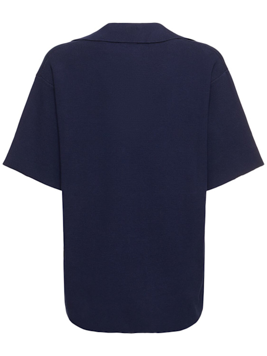 Autry: Knit polo - Blue - women_3 | Luisa Via Roma