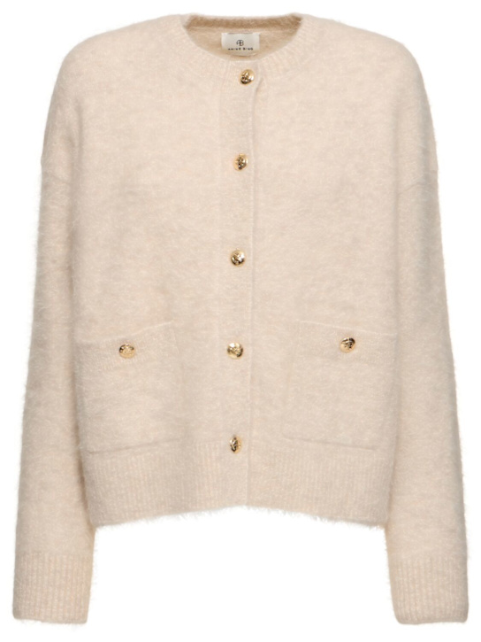 ANINE BING: Bobbie alpaca blend cardigan - women_0 | Luisa Via Roma